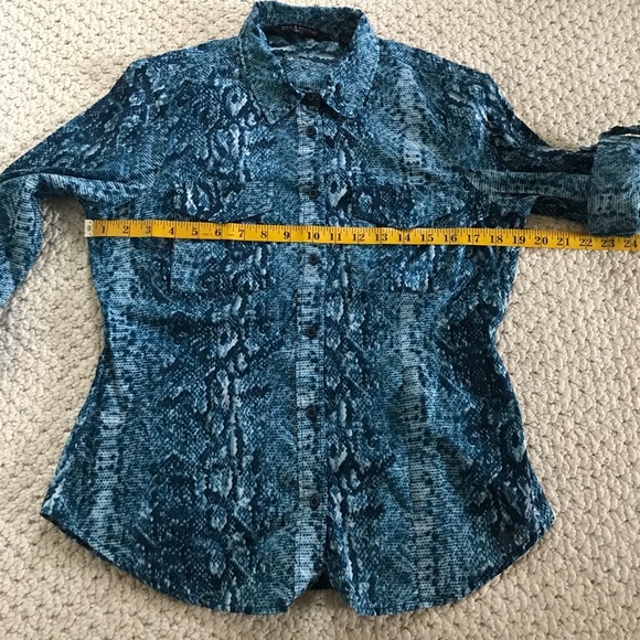 Zac&Rachel Blouse Shirt Snakeskin Print - Picture 10 of 10